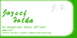 jozsef holka business card